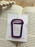 Acrylic Coffee Bookmark/Paper Clip