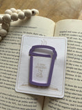 Acrylic Coffee Bookmark/Paper Clip