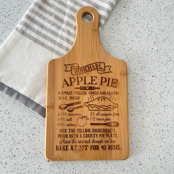 Apple Pie Recipe Board