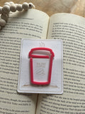 Acrylic Coffee Bookmark/Paper Clip