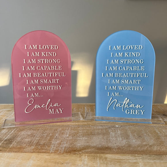 Personalized Affirmation Sign