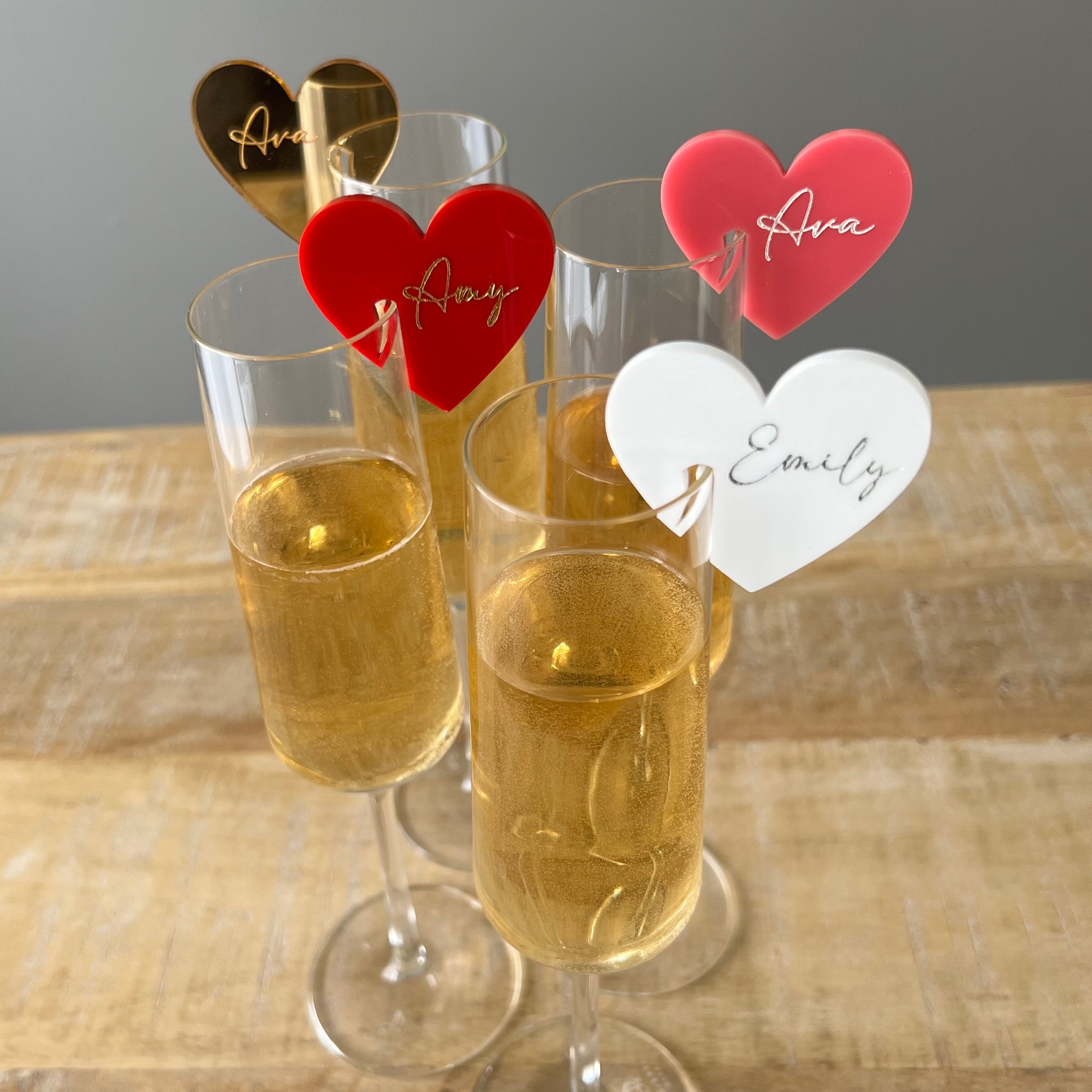 Custom Heart Drink Marker – MooreHomeDecor