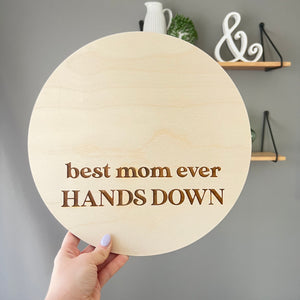 DIY Hand Print Mother's Day Sign