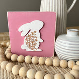 Easter Bunny Floral Sign