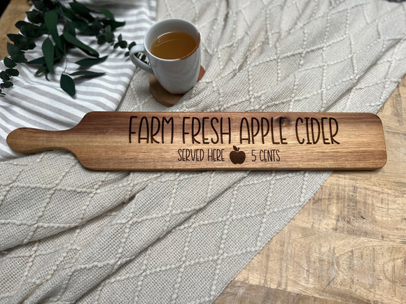 Farm Fresh Apple Cider Wood Board