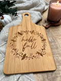 Hello Fall Wood Board